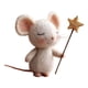 thumbnail image 5 of Ratones hechos a mano con adornos de muñecos de ratón estrella, miniatura navideña creativa para interiores Estilo D, 5 of 9