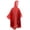 a1rt#-Red, variant on Unisex Adult Disposable Rain Poncho Lightweight Waterproof Cloak Emergency Rain Gear for Festivals Camping Hiking and Outdoor Activities
