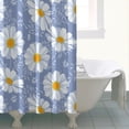 thumbnail image 4 of Waterproof Cute Boho Daisy Shower Curtain 72x72 Inch Boho Style Polyester Unique Shower Curtain for Bathroom Hotel Home Decor with 12 Plastic Hooks, 4 of 5