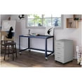 thumbnail image 4 of Pemberly Row 18"D 4 Drawer Silver Metal Mobile Filing Cabinet Organizer-Locking, 4 of 8