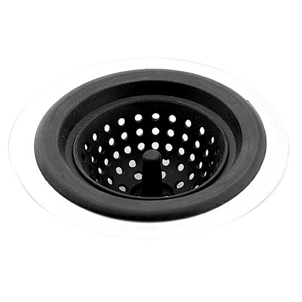 2 Pack Kitchen Sink Strainer Flexible Silicone Sink Stopper with