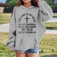 thumbnail image 2 of Toddler Hoodies Sweatshirts for Girls Letter Print Long Sleeve Hooded Soft Fleece Pullover For Fall Winter Casual Trendy Cute Sweatshirt With Pocket Size 4-5T, 2 of 4