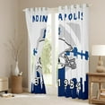thumbnail image 3 of Erosebridal American Football Players Curtains Drapes,Sports Curtains 42x90 inch,Football Player Blackout Curtains,Rugby Window Treatments 2 Panels for Bedroom Decor,Blue Gray(Indianapolis), 3 of 6