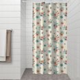 thumbnail image 2 of Pioneer Flower Floral Print Pattern Shower Curtain 36"x72", Bathroom Decorative Shower Curtain Set with 12 Hooks, Waterproof Washable, 2 of 6