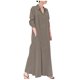 thumbnail image 1 of Vestido camisero largo suelto de manga larga con cuello vuelto de lino y algodón para mujer Fridja  yut7080, 1 of 8