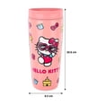 thumbnail image 3 of Vaso My Shop Hello Kitty de acero Inoxidable con Tapa y Popote para Agua de 591 ml., 3 of 4