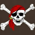 thumbnail image 3 of CafePress - Pirate Skull Dark T Shirt - Men's Classic Graphic Cotton T-Shirt, 3 of 4