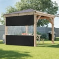 thumbnail image 2 of COVERS&ALL Outdoor Clear Panel Curtain, 18 Oz Tarp Tuff Waterproof & UV Resistant Material with Rustproof Grommets, Multi-Purpose Ideal for Outdoors/Indoors (9' H x 15' W feet, Black), 2 of 8