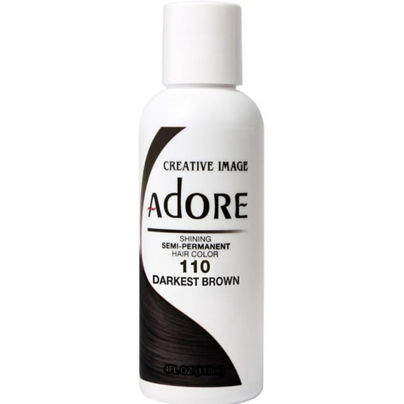 Adore Semi-Permanent Haircolor, Darkest Brown 4 oz