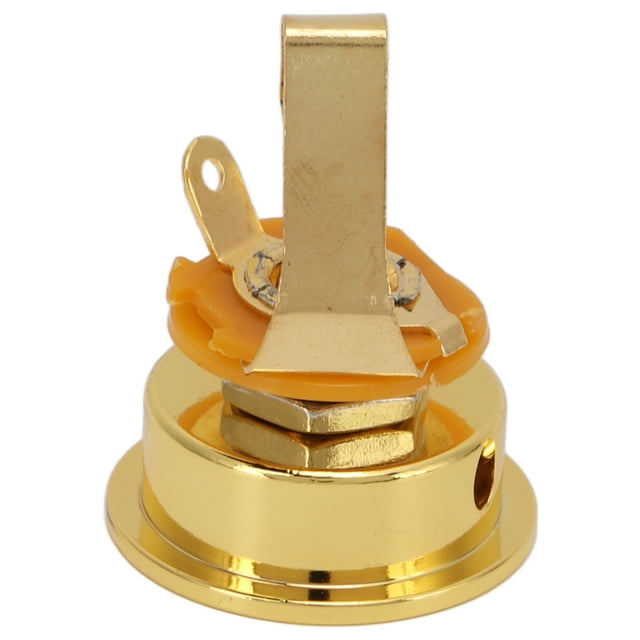 Guitar Stereo Output Socket, Thicken Durable Metal Bright Color Portable Guitar Output Jack For Club Golden
