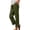 Army Green, variant on High Waisted Cotton Wide Leg Pants for Women Fashion Button Split Hem Elastic Waist Trousers Summer Loose Fit Straight Leg Lounge Pants White XXL