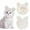 White, variant on FYTPOV Adorable Cat Costume Hat with Ears, Cute Plush Hat for Cats and Small Dogs Kitten Puppy, Warm Headwear for Party, Cat Clothes