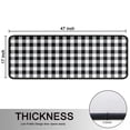 thumbnail image 5 of Kitchen Rugs Sets Of 2,Black White and Gray Checkerboard Pattern Anti Fatigue Kitchen Mat Rugs Non Slip Washable,Decorative Kitchen Floor Mats for Kitchen,Sink,Laundry,17"x47"+17"x47", 5 of 5