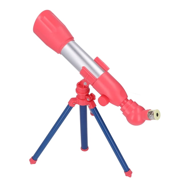 Kids Telescope, Kid Telescope Kit DIY Making Large Aperture for Gift A18 Red,A18 Blue