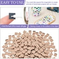 thumbnail image 5 of DIY 280g/box 10x10x3mm Square Mosaic Tiles Mosaic Glass Mirror Tiles Pieces for Home Decoration DIY Crafts Making PeachPuff DIY, 5 of 9