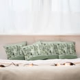 thumbnail image 3 of Ambesonne Monstera Throw Pillow Cover Pack of 4, Scandinavian Botanical Art, 4 Pcs-20" x 20", Pale Green Coconut Fawn, 3 of 5