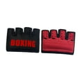 thumbnail image 2 of koolsoo Gants de Boxe Respirants Demi-Doigts pour Arts Martiaux Exercice Rouge, 2 of 9