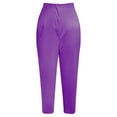thumbnail image 4 of Lroveb Dress Pants for Women, High Waisted Taper Womens Casual Fashion Slim Fit Bag Hip Pants Purple, 4 of 4