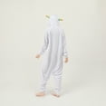 thumbnail image 3 of Pijama de una pieza con capucha de polar con dibujos animados de pareja de elfos y monstruos de nieve, ropa de casa para actuaciones de animales, 3 of 6
