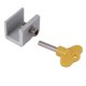 thumbnail image 5 of 12 Juegos de Cerraduras de Ventana Deslizantes Ajustables + Cerradura de Seguridad de Marco de Puerta de Plástico con Cerradura de Ventana de Seguridad de Oficina En Casa Clave, 5 of 5