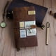 thumbnail image 1 of 100% Genuine Leather Traveler's Notebook travel Diary Journal Vintage Handmade Cowhide Gift, 1 of 5