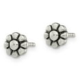 thumbnail image 2 of FB Jewels Sterling Silver Antique Flower Stud Earrings, 2 of 3