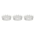 thumbnail image 4 of VONKY Alloy Exquisite Craft And Delicate Pattern Rhinestone For Wedding Or Bridal Electroplated Silver + white 3Set, 4 of 6