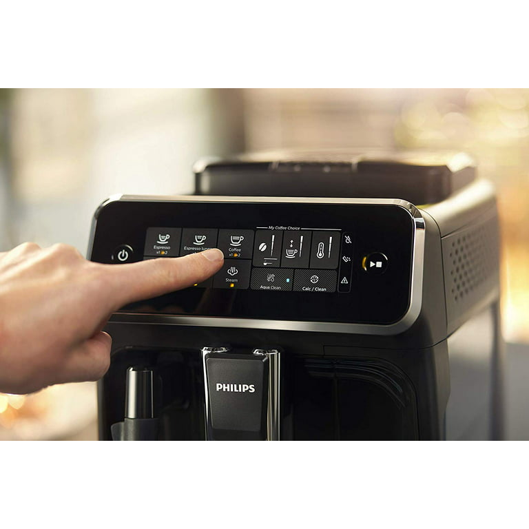 Philips 2200 Series Fully Automatic Espresso Machine, LatteGo Milk Frother,  3 Coffee Varieties, Intuitive Touch Display, 100% Ceramic Grinder