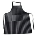 thumbnail image 2 of Delantal De Babero Impermeable, Delantal Rayado Unisex Ajustable Con 2 Bolsillos Para Cocina Panaderos De Cocina Restaurantes, 2 of 7