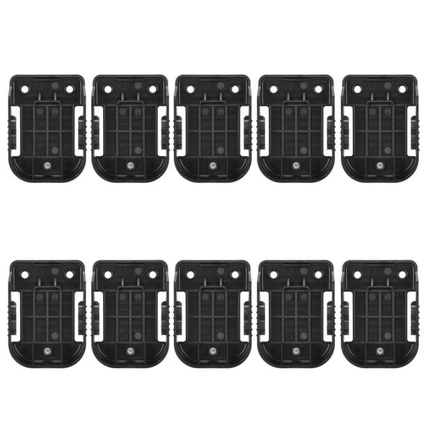 Soporte para herramientas, soporte para montaje de batería de 10 piezas, estante de almacenamiento para batería de litio, soporte para montaje en batería, artesanía excepcional