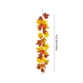 thumbnail image 4 of Artificial Fall Maple Leaf Garland, Multicolor Bendable Autumn Foliage Vine Swag,Halloween Thanksgiving Decorations,Indoor Outdoor Mantel Stair Door Table Porch Yard Harvest Party Wall Decor Supplies, 4 of 6