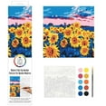 thumbnail image 4 of Plaid Kit de peinture moderne par numéro, Prairie de Tournesol, 4 of 6