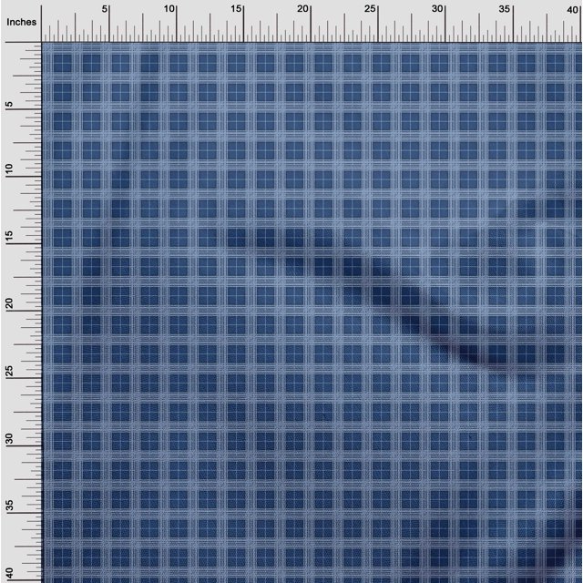 oneOone Cotton Cambric Fabric Tartan Check Print Fabric BTY 56 Inch Wide