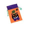 thumbnail image 1 of Matsuzay Bolsa de dulces de Halloween para el hogar, bolsas con cordón de vacaciones interesantes, paquete de soportes para regalos, accesorios Kits de decoración para fiestas Gato naranja, 1 of 6
