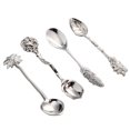 thumbnail image 3 of 4pcs Vintage Mini Alloy Coffee Tea Spoon Ice Cream Dessert Stirring TablewareSilver, 3 of 9