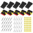 thumbnail image 1 of POCREATION 5 Kits 4-pin Way Sealed Waterproof Electrical Wire Connector Plug For Car Automobile, Waterproof Car Terminal,Car Wire Connector, 1 of 8
