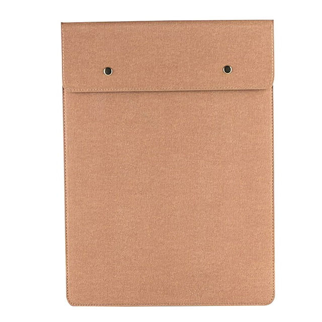 Amdohai Creative PU Leather Portfolio A4 File Pouch Document Bag Contract Invoice Bill Storage Organizer