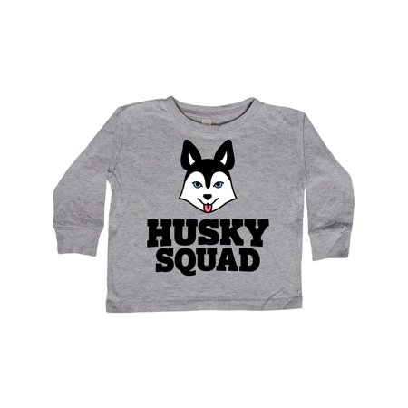 

Inktastic Dog Husky Squad Gift Toddler Boy or Toddler Girl Long Sleeve T-Shirt