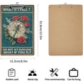 thumbnail image 2 of Office Clipboard, Cute Clipboard with Designs A4 Standard Letter Size Wooden Hardboard Clipboards, Decorative Clipboards, Dragonfly What If I Fall, Custom Pattern 12.5"x9", 2 of 6