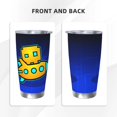 thumbnail image 3 of Saiise Geometry Dash Print Tumbler 20 Oz Stainless Steel Vacuum Insulated with Straw Coffee Cup for Home,Office,Outdoor Works Great for Ice Drinks and Hot Beverage, 3 of 8