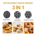 thumbnail image 3 of Breakfast Maker 3-in-1 Set Donut Machine, Cartoon Cake Plate, Waffle Maker ,Easy to Operate, 3 of 5