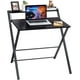 thumbnail image 2 of Escritorio para Computadora FurnitureR Plegable con Estante Negro Tamaño L81.5 * W61 * H83cm, 2 of 8