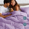 thumbnail image 5 of Bare Home Down Alternative Comforter Set - 3-Pieces - All Seasons - Oversized King, Lavender, 5 of 10