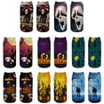 thumbnail image 4 of 8 Pairs Halloween Socks Unisex Assorted Low Cut Scoks Novelty Socks Funny Socks, 4 of 10