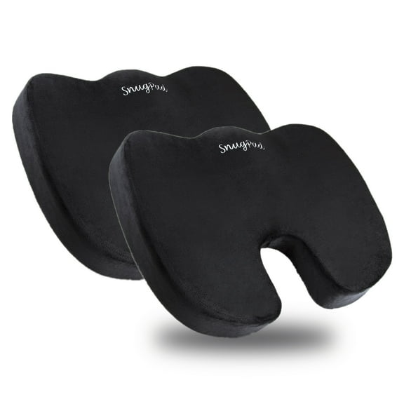 SnugPad Seat Cushion Black 2Pk