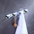 thumbnail image 2 of 4 Bathroom Towel Hooks, Chrome Wall Mount Screw Fixed Door or Robe Hook, Coat Hanger Rack in Bedroom or Kitchen, 2 of 5