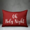 thumbnail image 2 of Creative Products Oh Holy Night in Red 14x20 Spun Poly Pillow, 2 of 2
