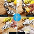 thumbnail image 5 of Lemon Squeezer Juicer Stainless Steel Orange Fruit Hand Press Manual Squeezer Juicer, 5 of 6