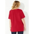 thumbnail image 2 of Catherines Women's Plus Size Suprema Short Sleeve V-Neck Tee, 2 of 6