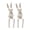 2pcs, variant on Dserhfy Bunny Statue Modern Sitting Bunny Figurine Easter Rabbit Sculpture for Home Living Room Office Table Shelf TV Cabinet Decor